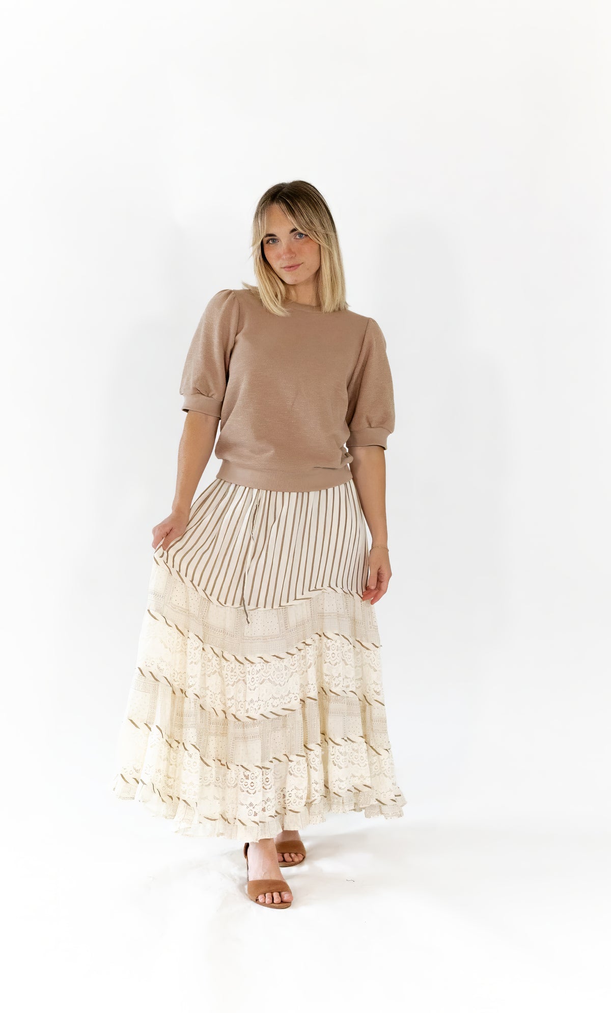 Stella Striped Skirt