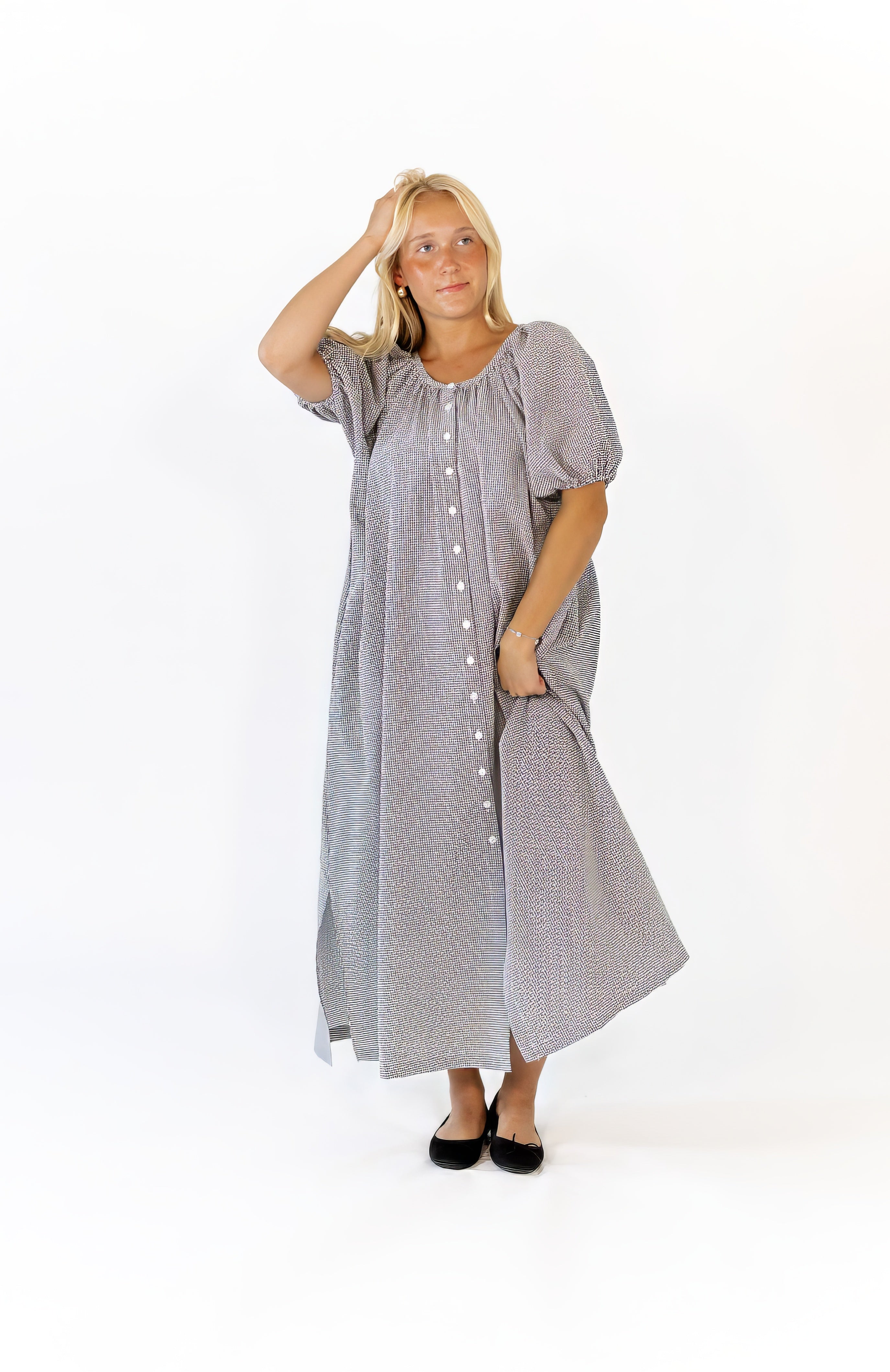 Medina Gingham Check Dress