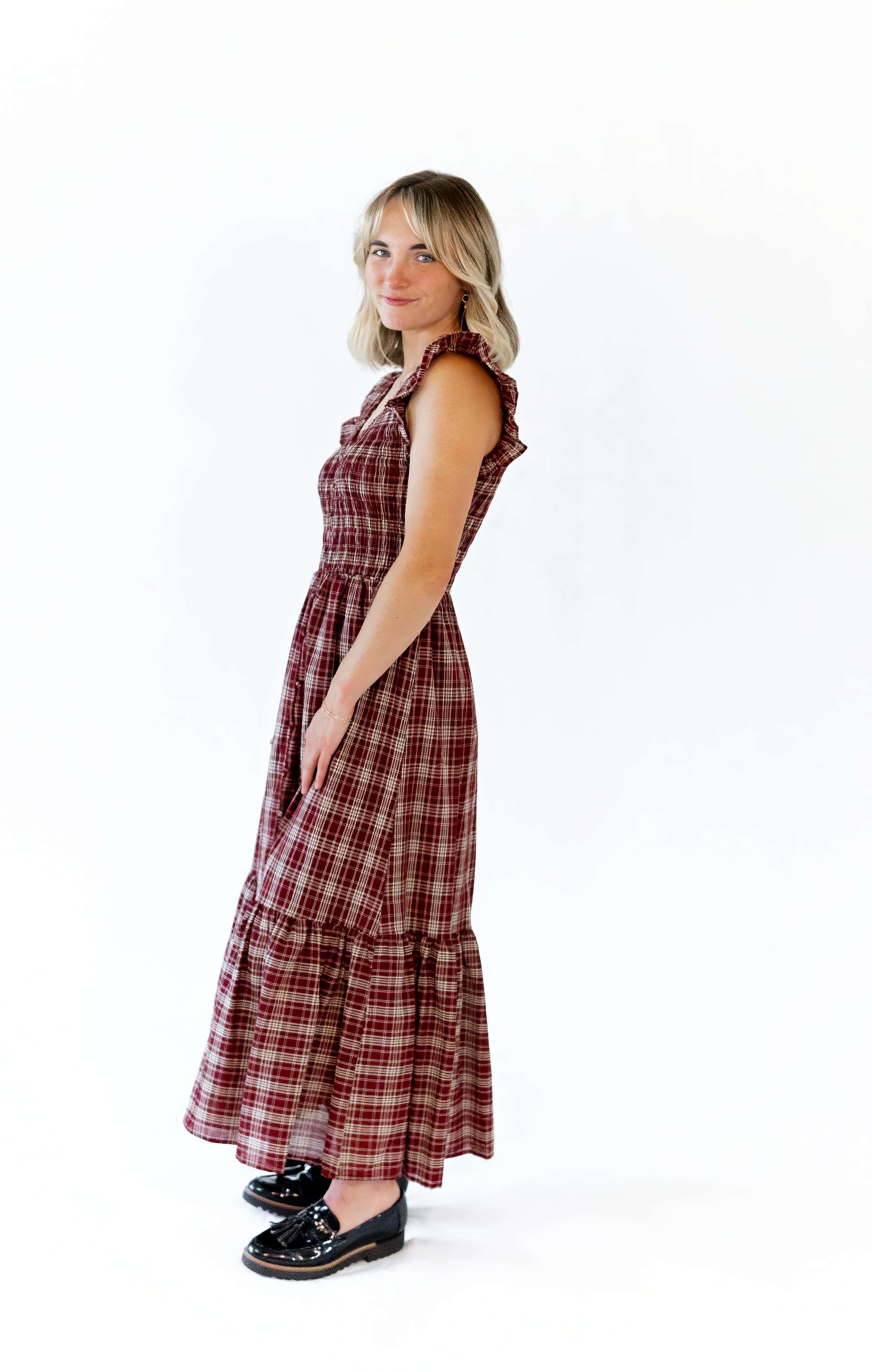 Nyla Button Detail Dress