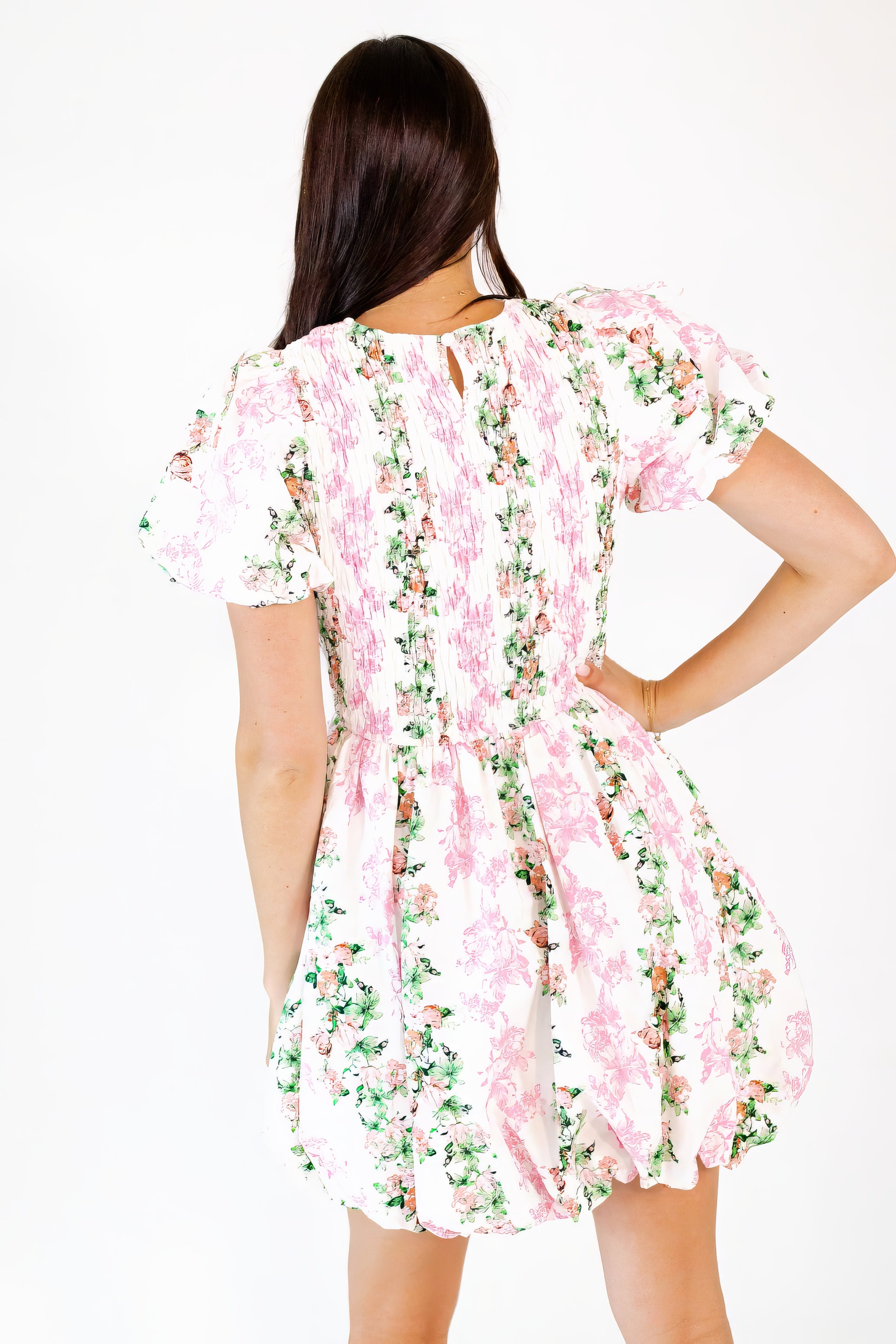 Antoine Bubble Hem Mini Dress
