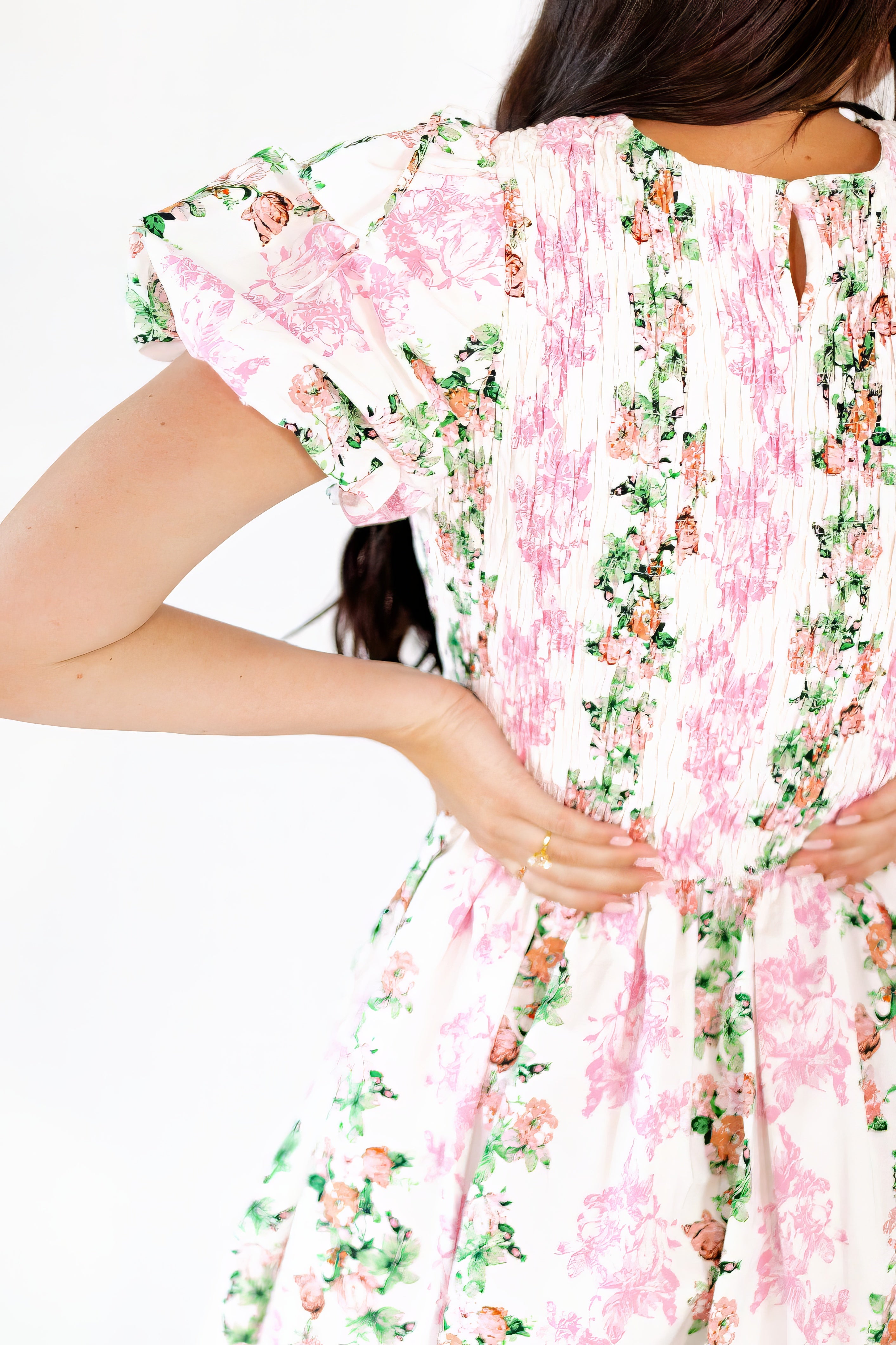 Antoine Bubble Hem Mini Dress