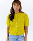 Anessa Pointelle Shirt · Lime