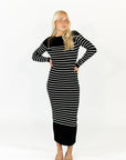 River Striped Knit Dress