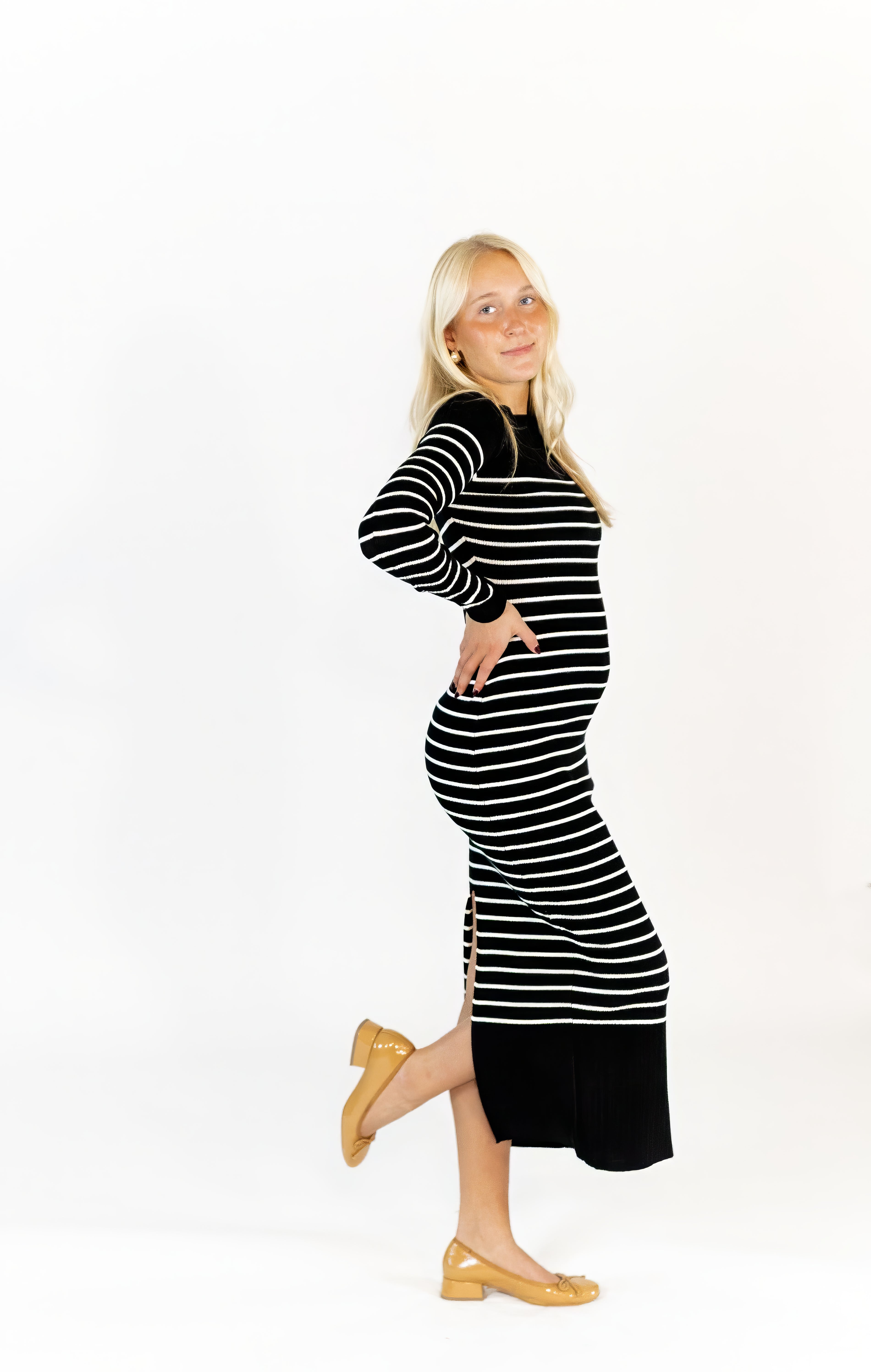 River Striped Knit Dress