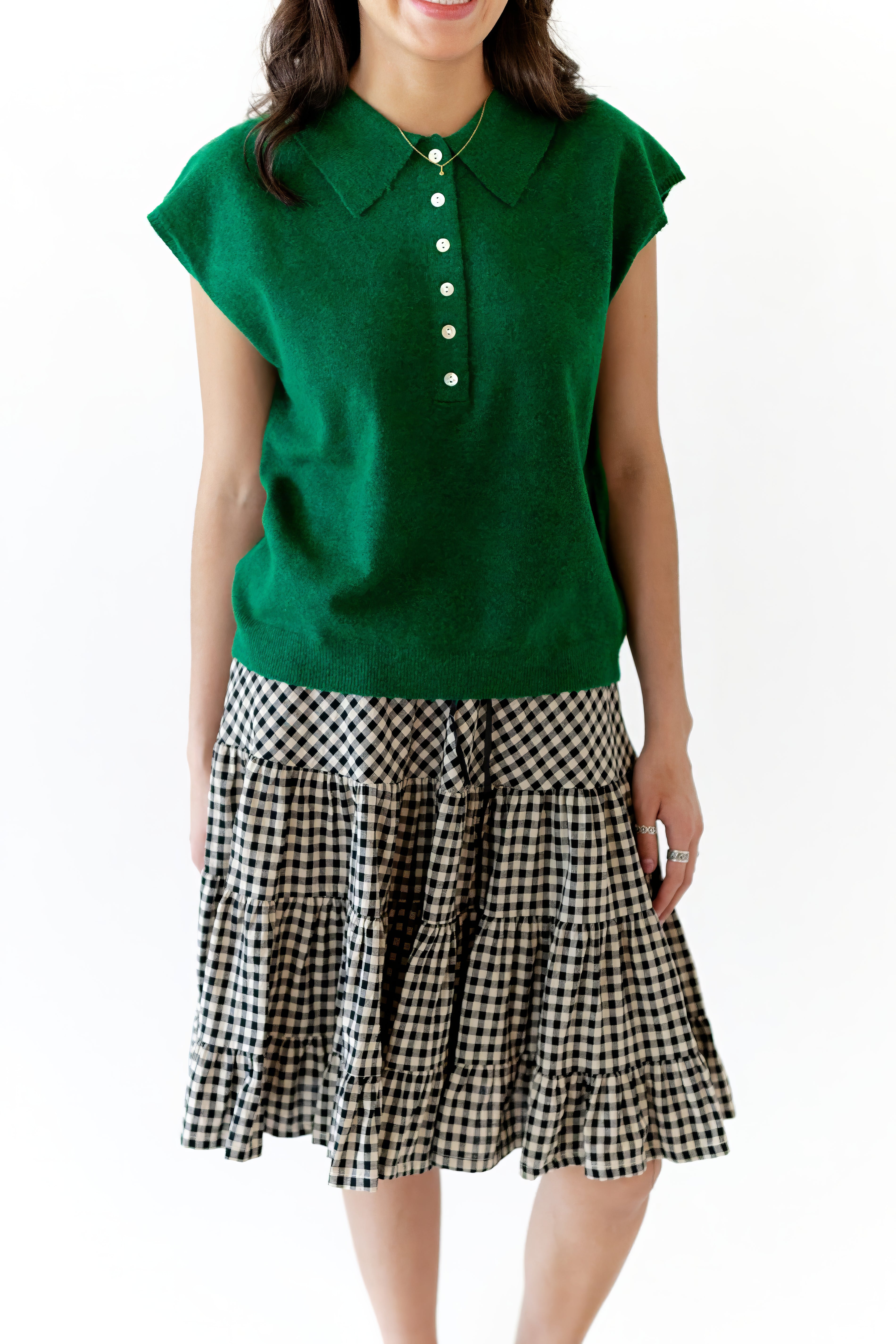 Nappa Button Up Knit