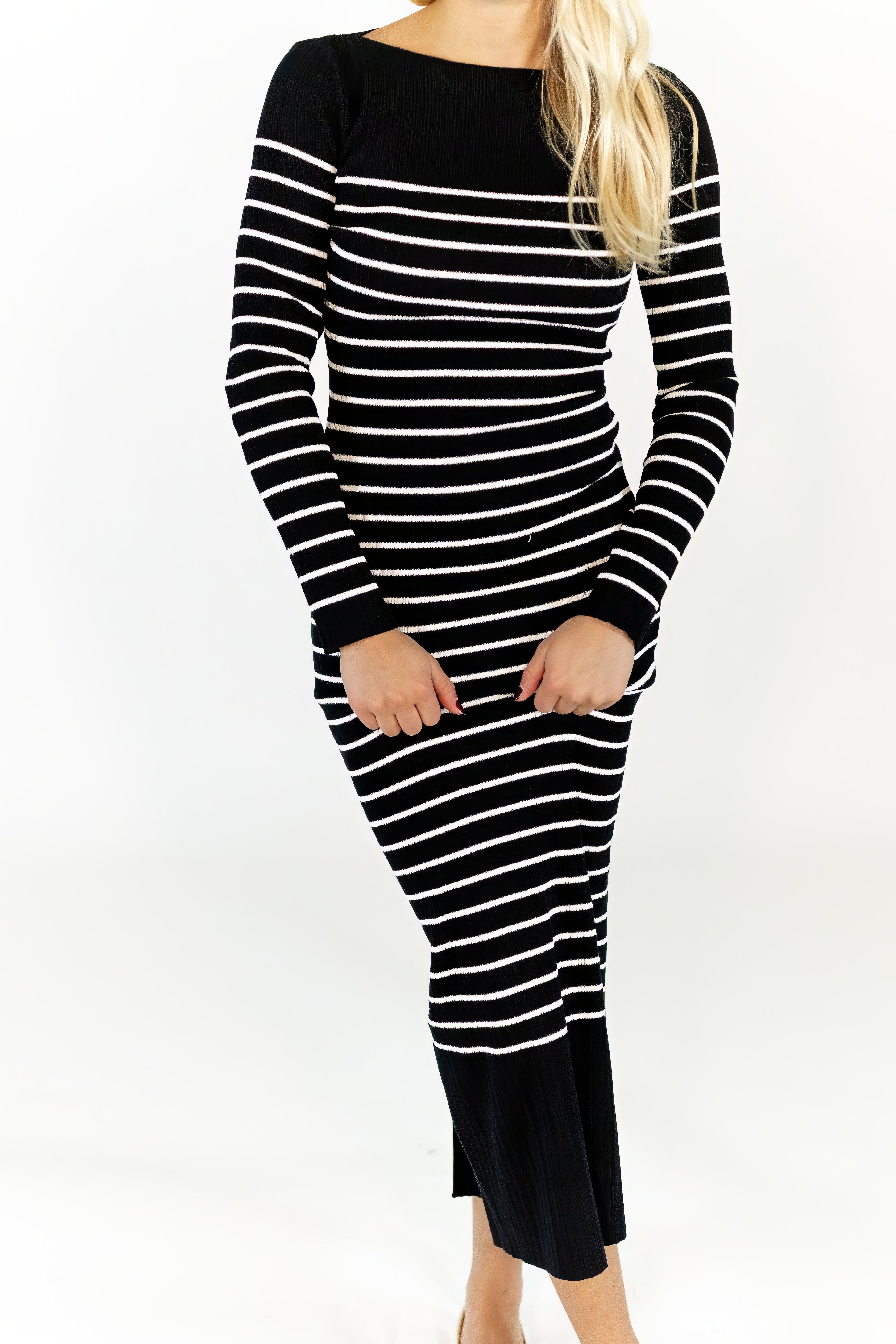 River Striped Knit Dress