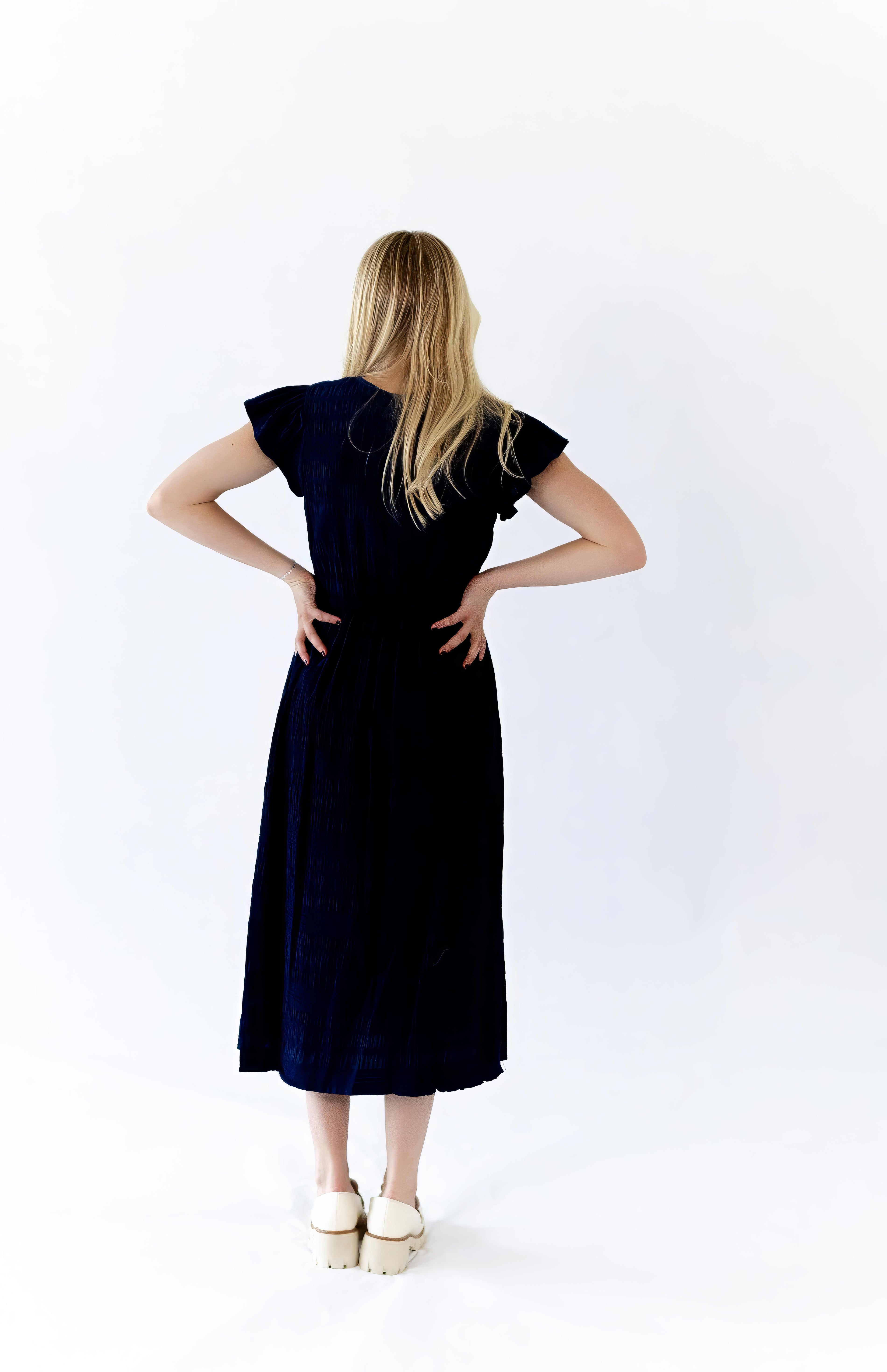 Christie Textured Midi Dress