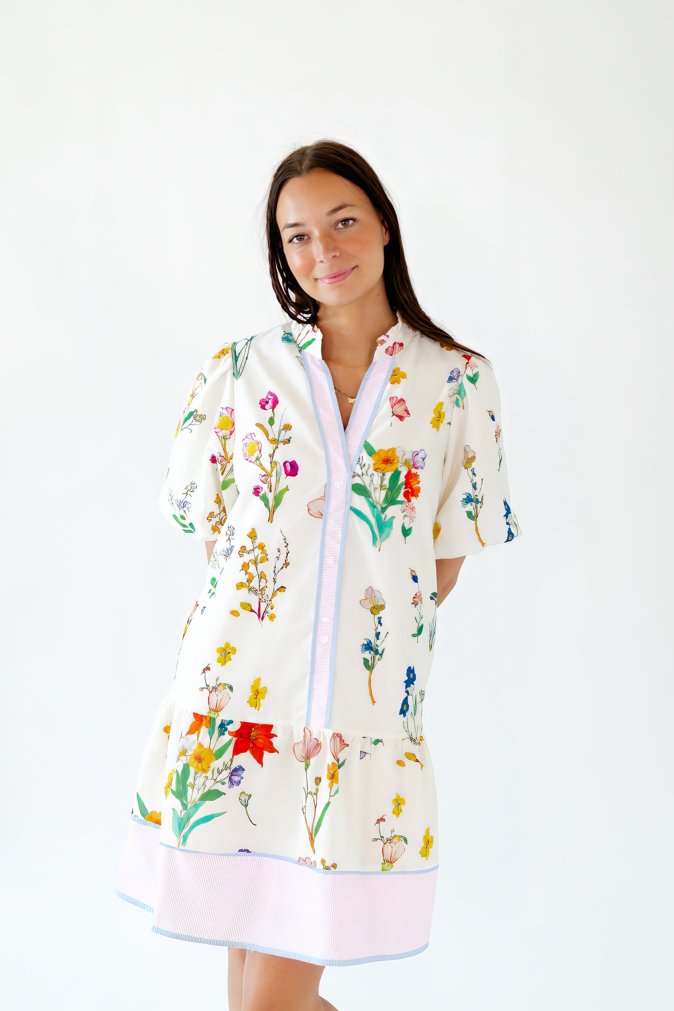 Tory Floral Button Up Mini