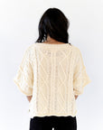 Rosette Cable Knit Top