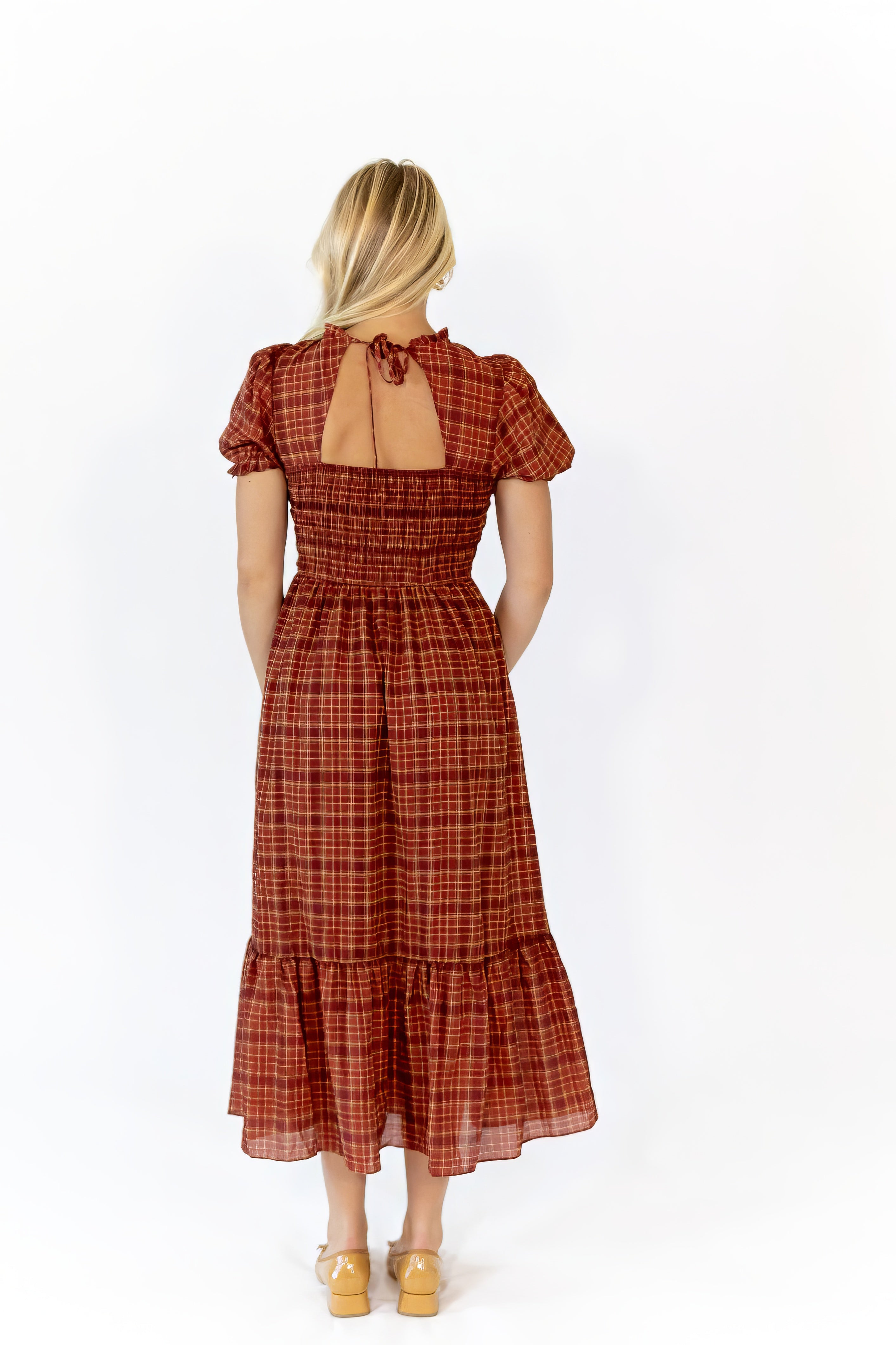 Joey Plaid Smocked Dress