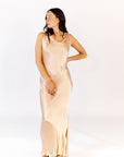 Cindy Satin Maxi Dress