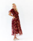 Marina Floral Tulle Midi Dress