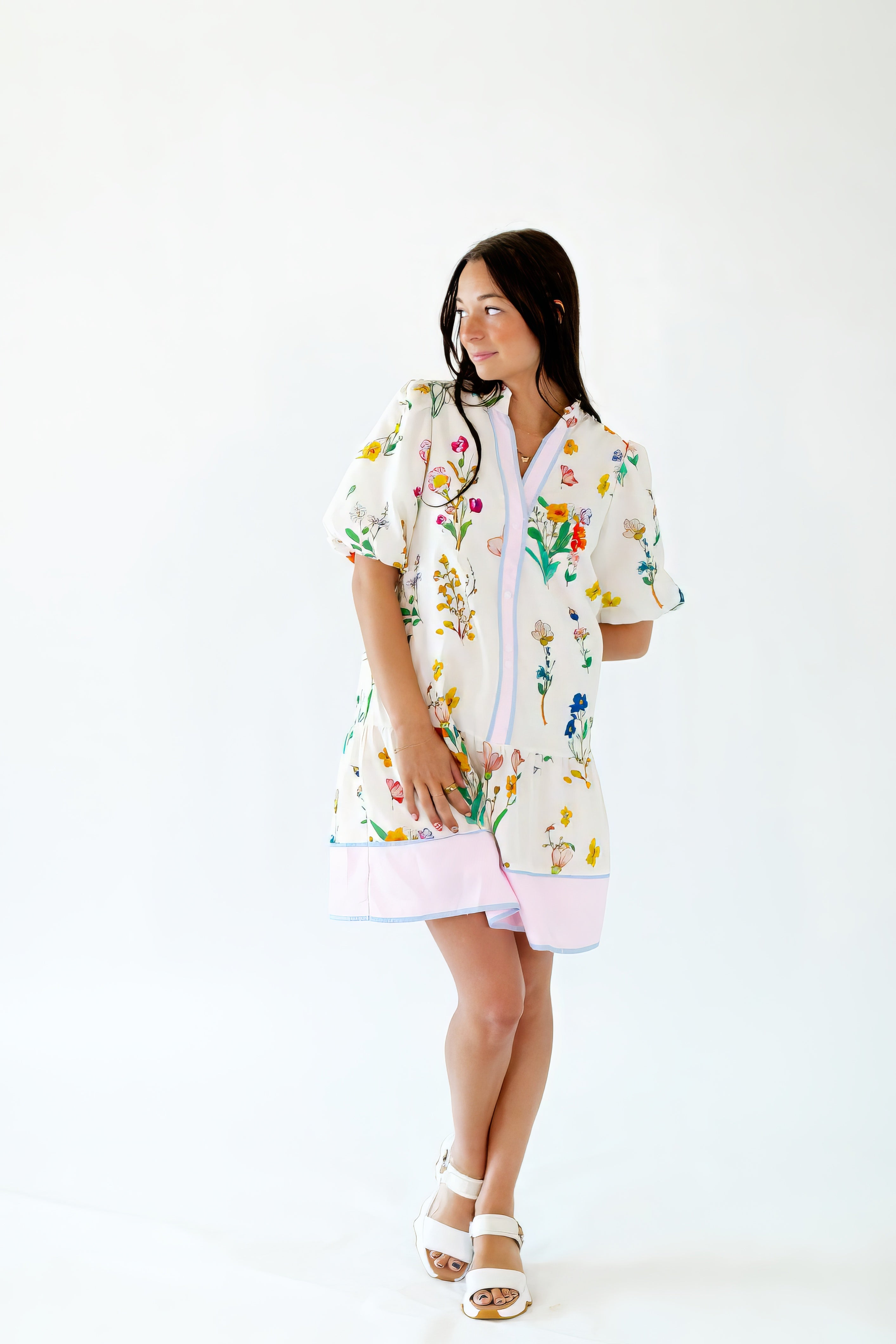Tory Floral Button Up Mini