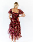 Marina Floral Tulle Midi Dress
