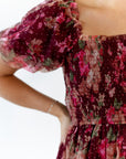 Marina Floral Tulle Midi Dress