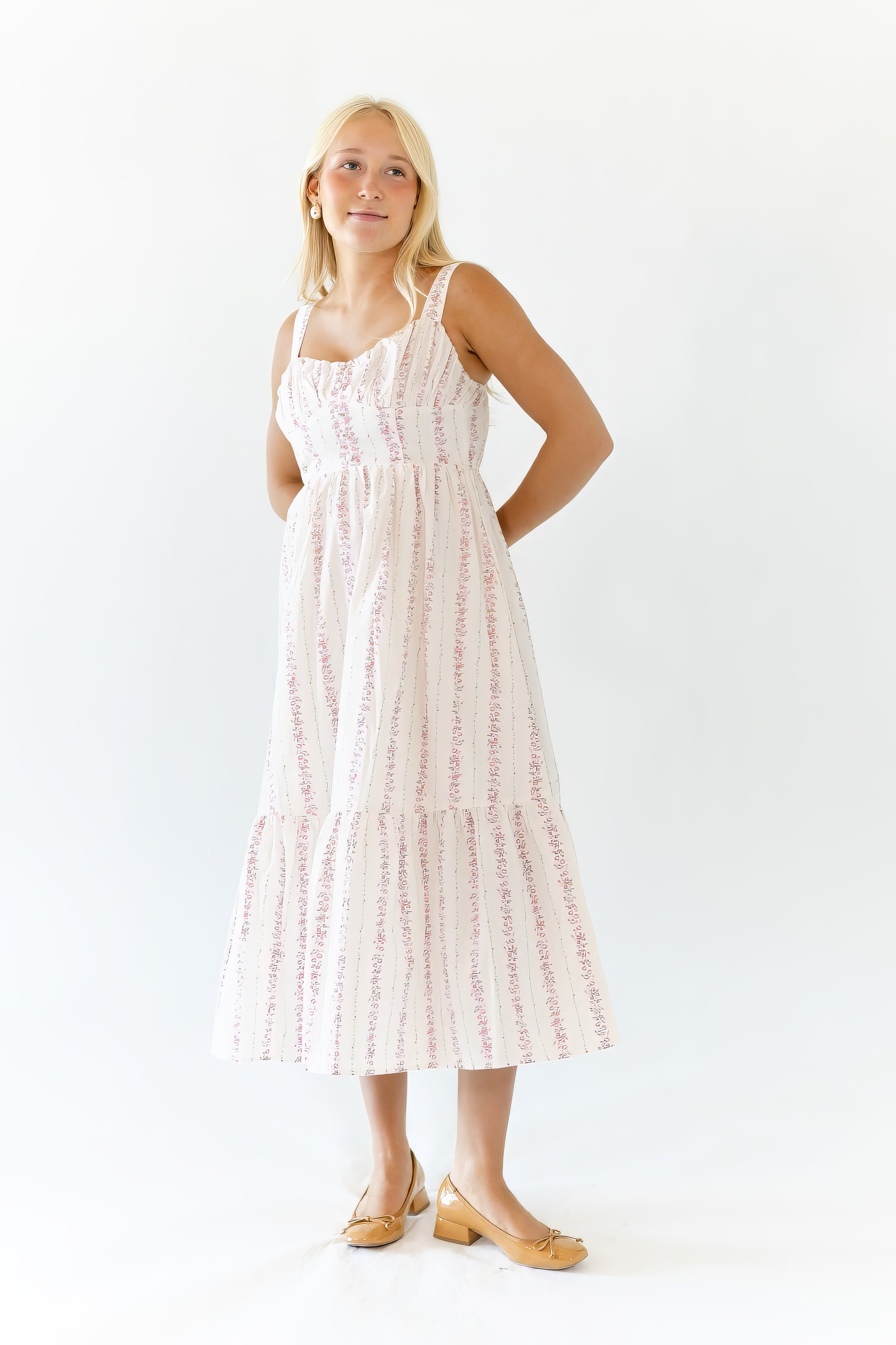 Marant Floral Striped Midi