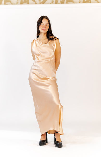 twirl me satin maxi dress Twirl With Me Maxi Dress Lemon
