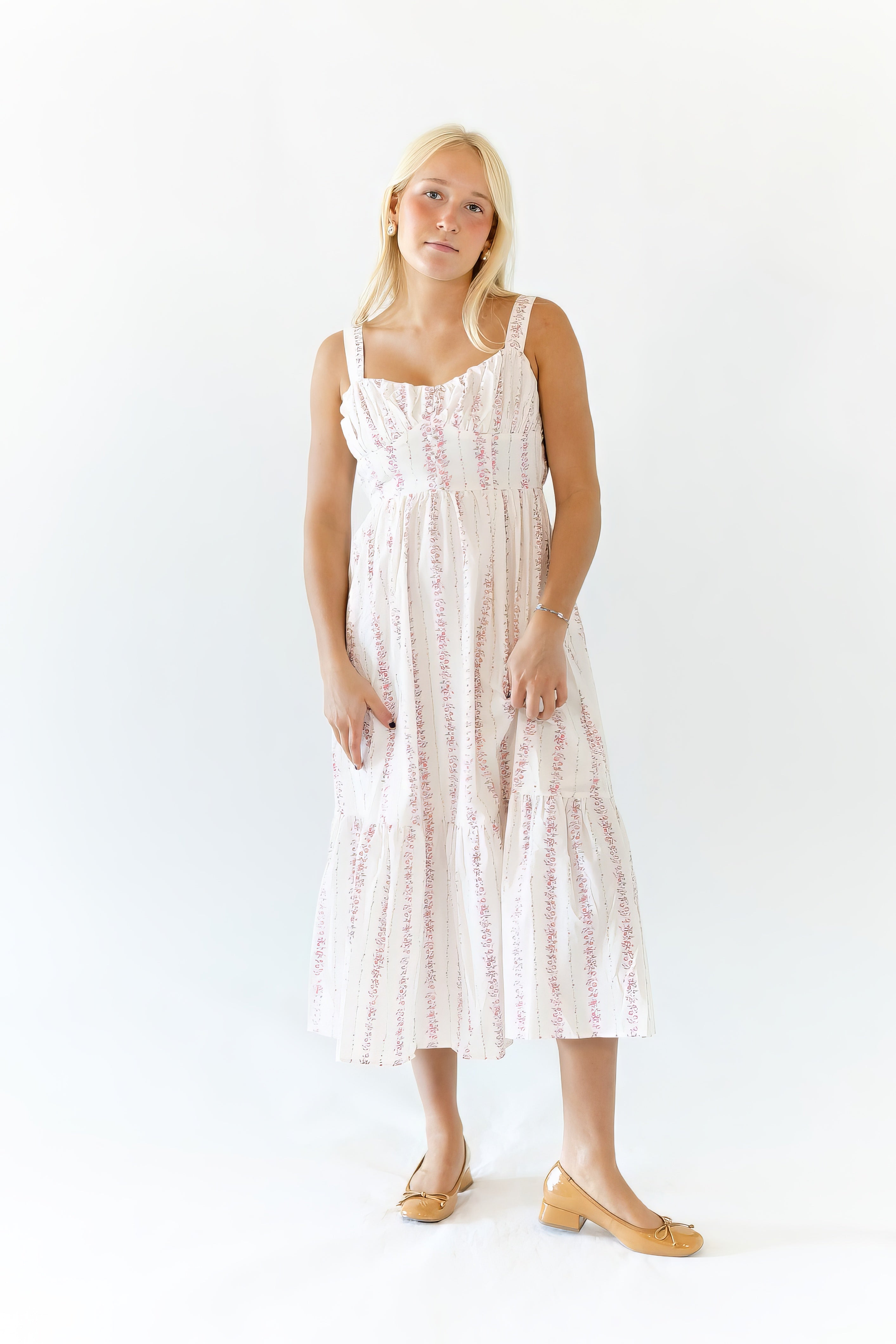 Marant Floral Striped Midi