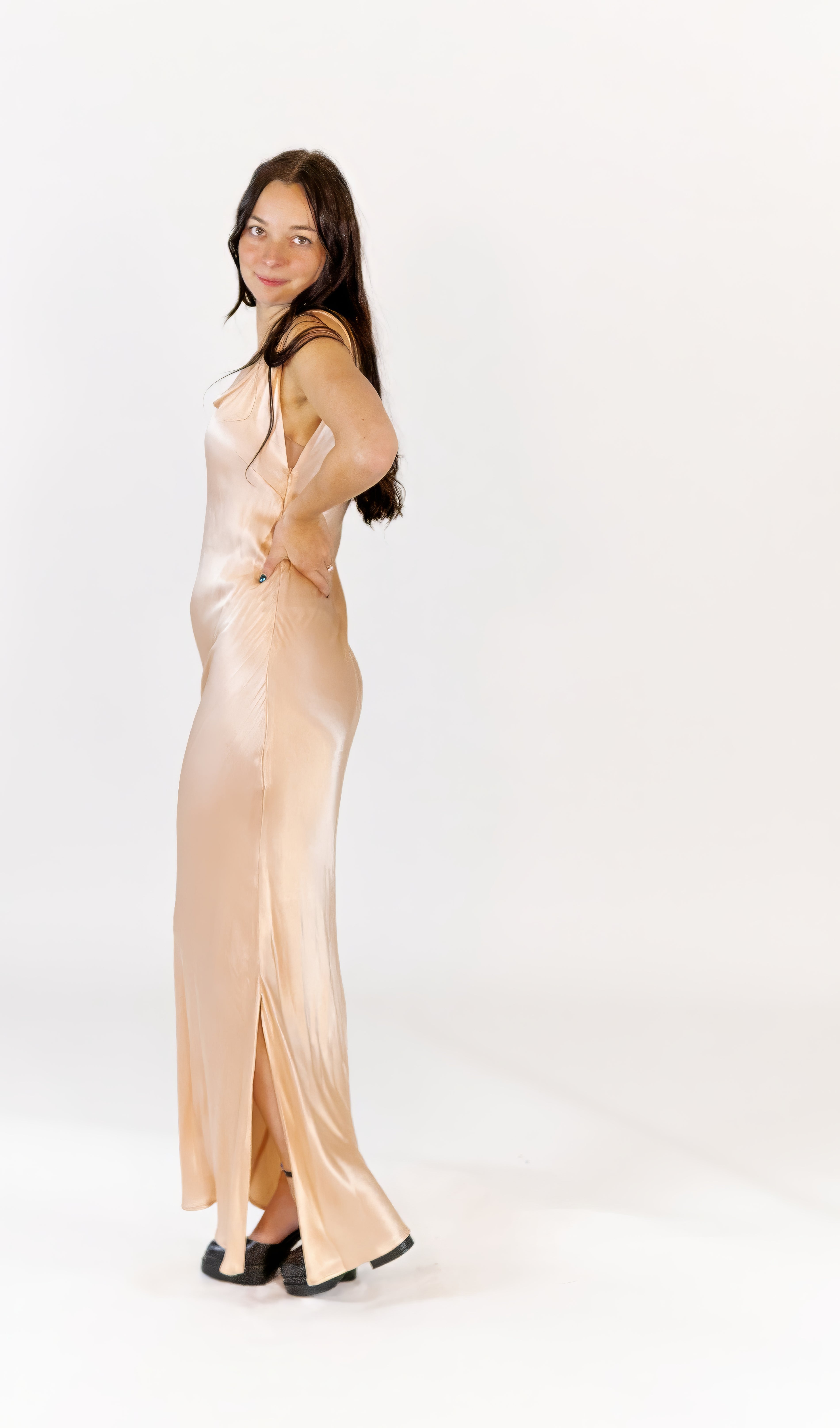 Cindy Satin Maxi Dress