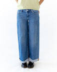 Kourt Low-Rise Cuffed Denim