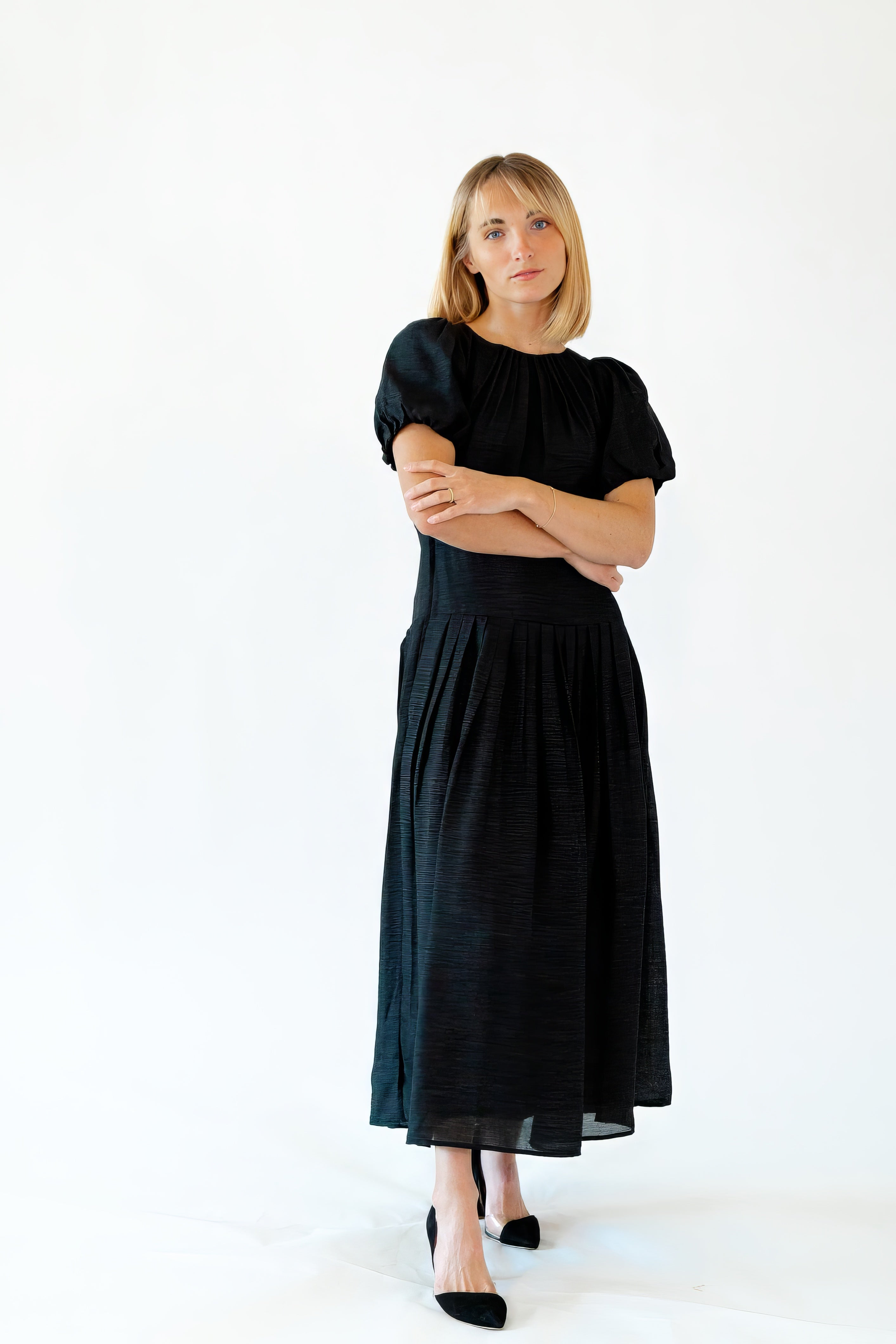 Indy Pleated Skirt Maxi Dress