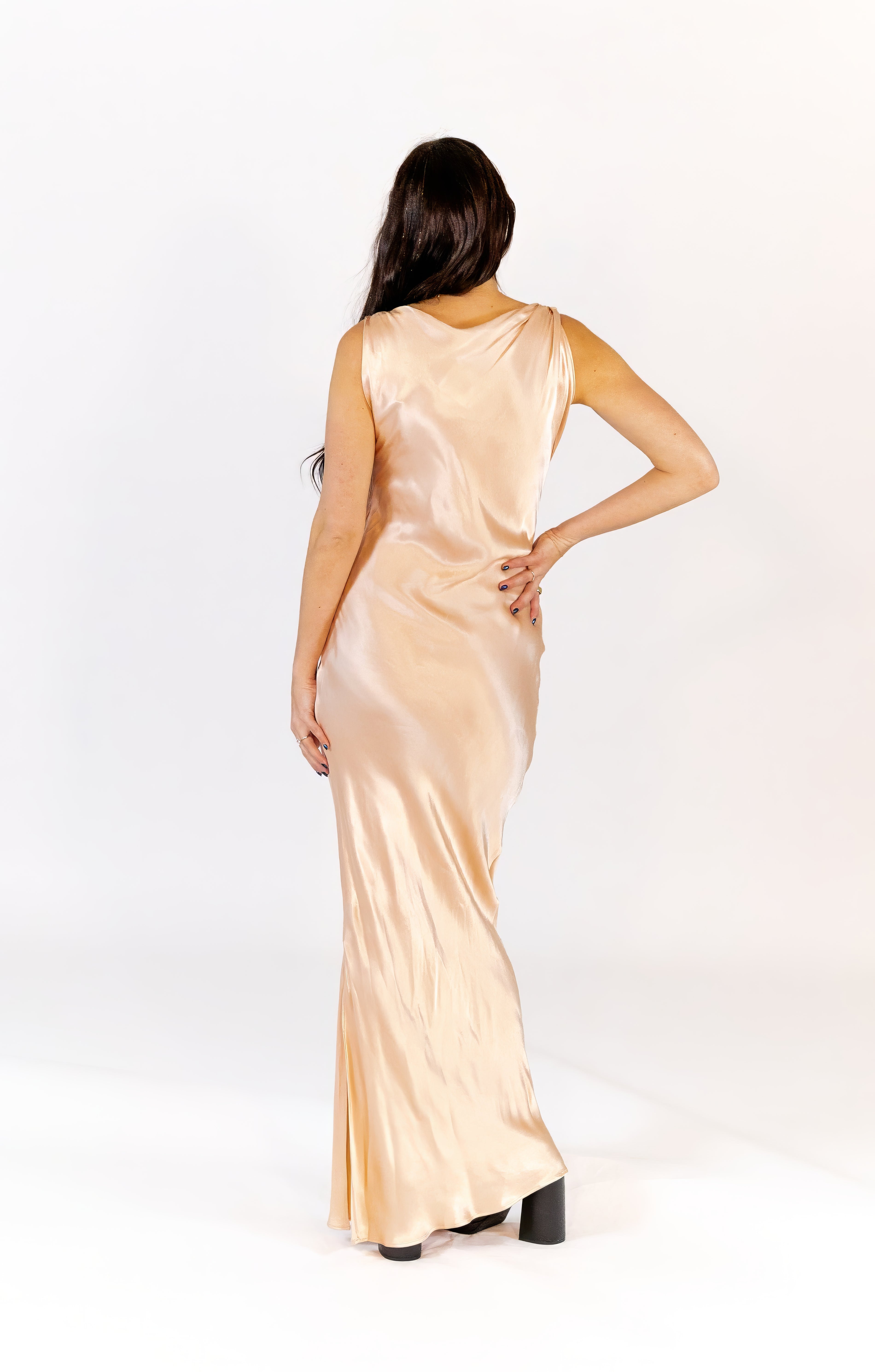 Cindy Satin Maxi Dress