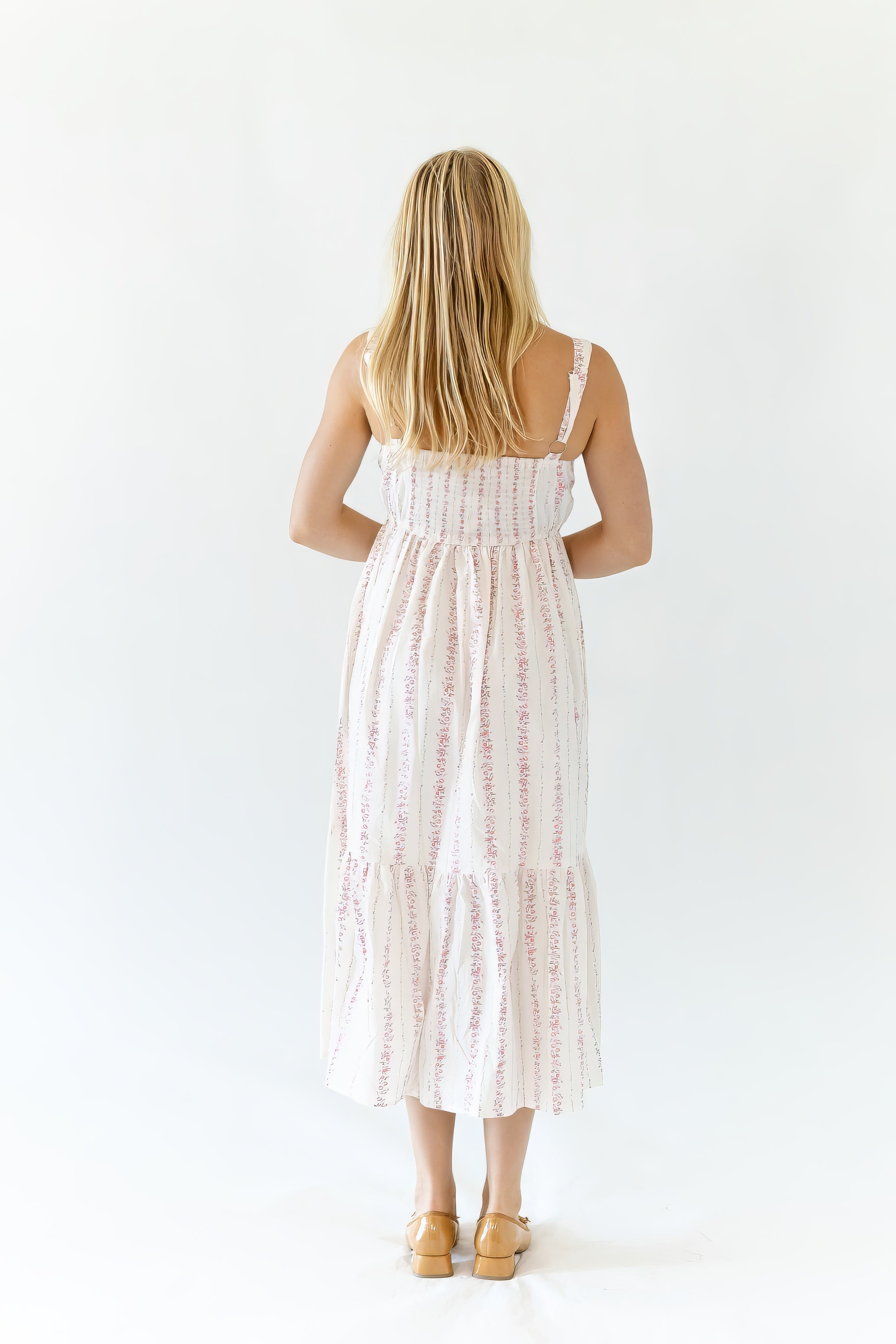 Marant Floral Striped Midi