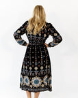 Solene Printed Midi Dress