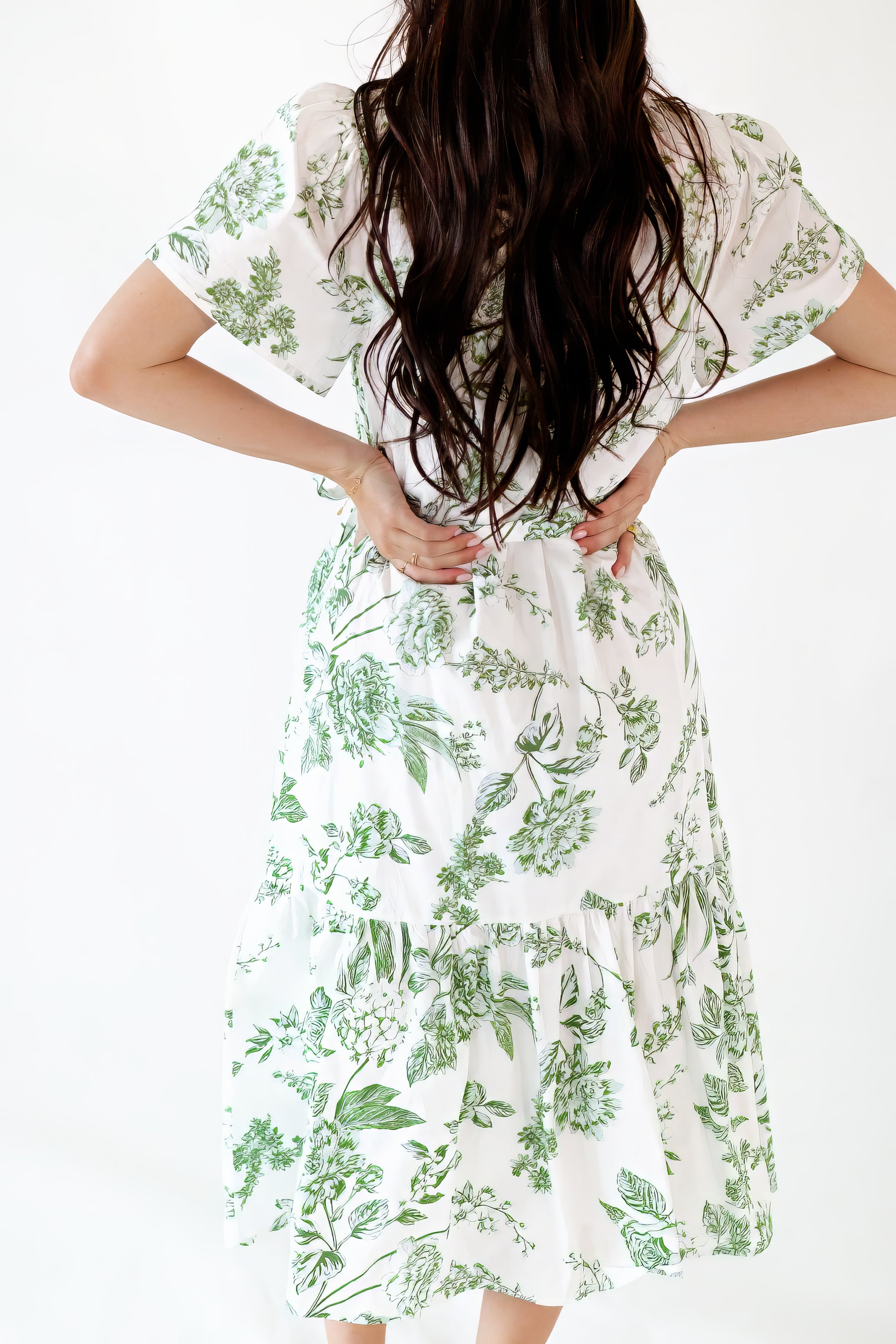 Olive Branch Button Up Dress
