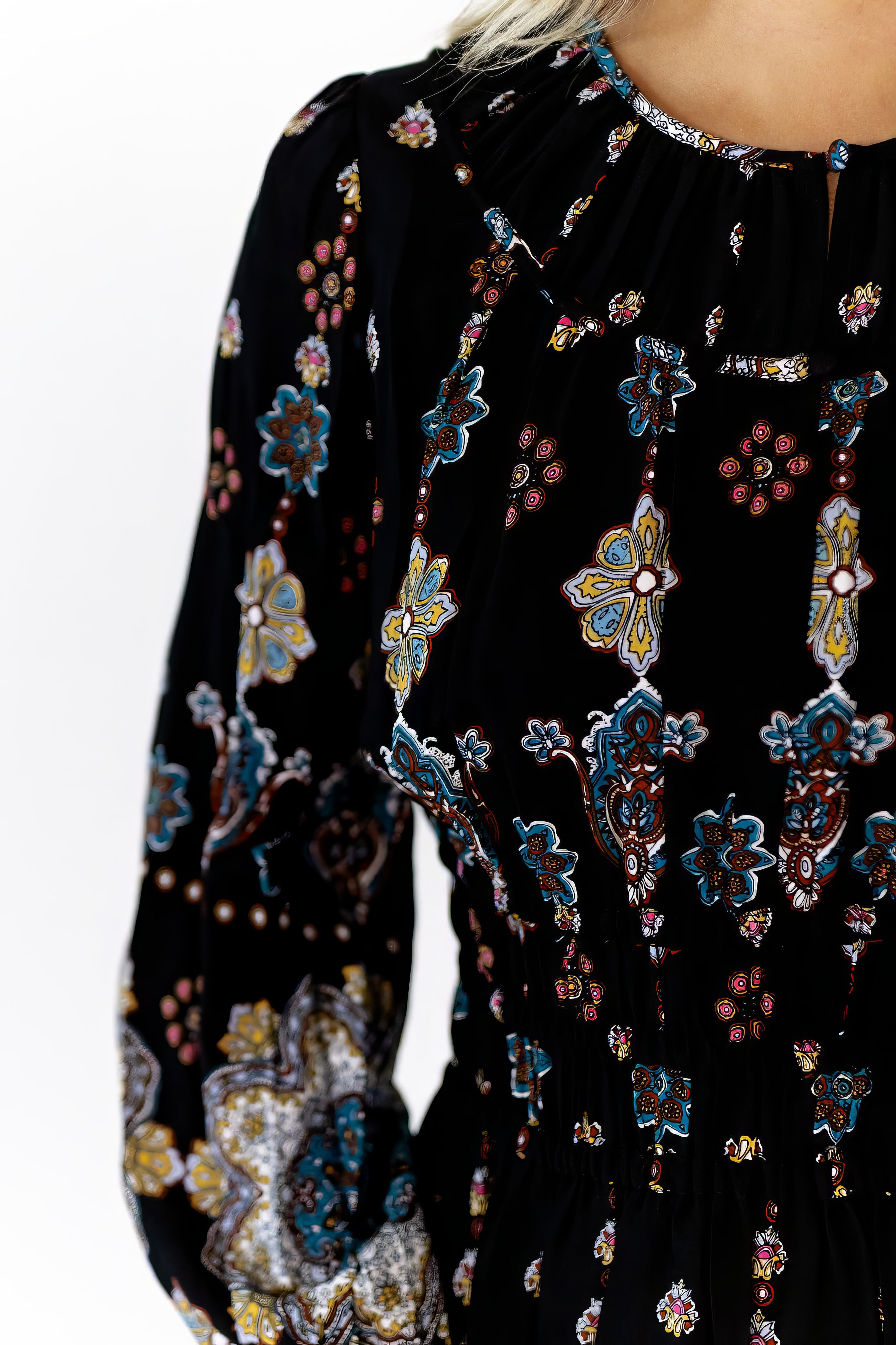 Solene Printed Midi Dress