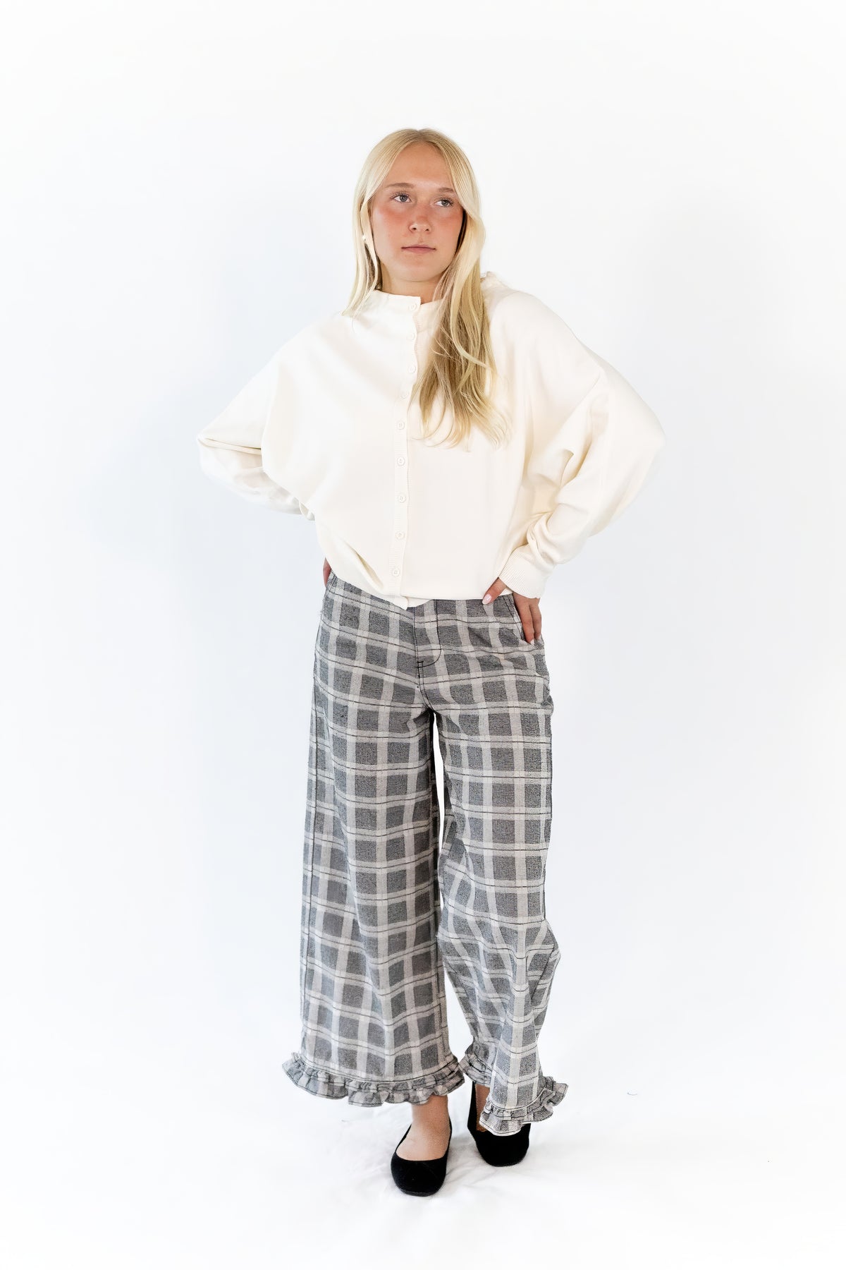 Riza Funnel Neck Cardigan