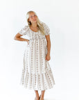 Amalia Floral Striped Dress