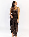 Iman Velvet Tiered Maxi