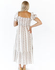 Amalia Floral Striped Dress