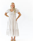 Amalia Floral Striped Dress