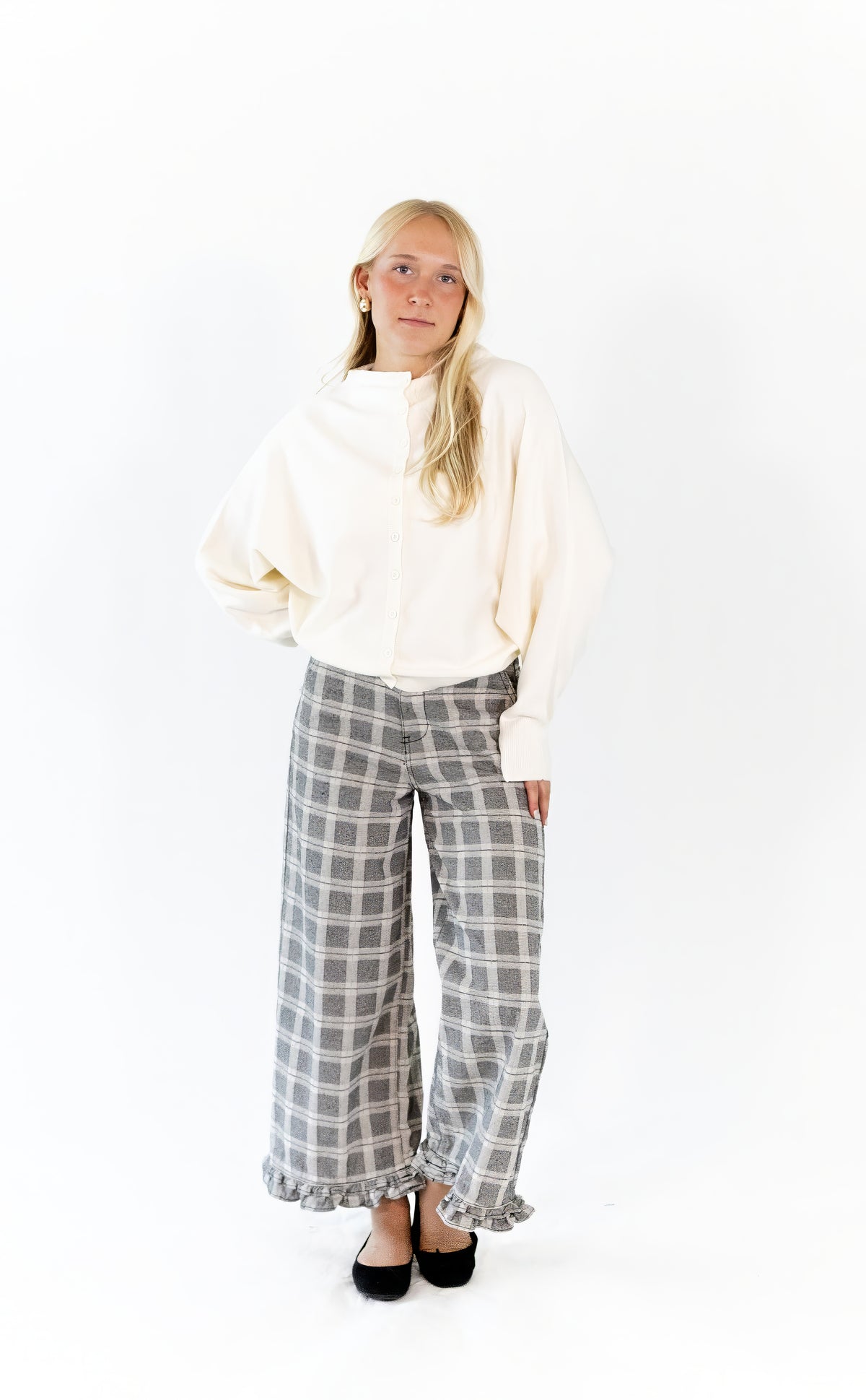 Riza Funnel Neck Cardigan