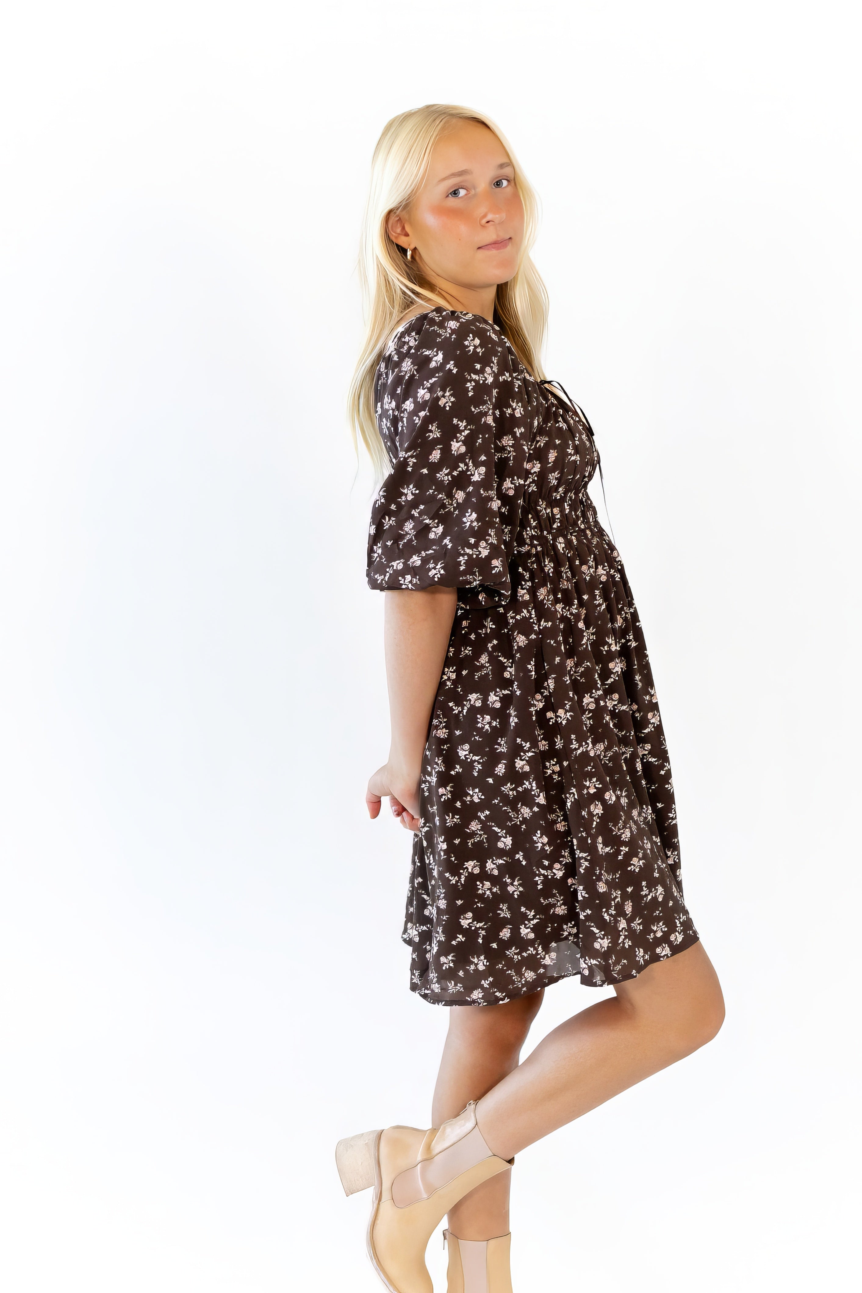 Marli Bubble Sleeve Mini Dress