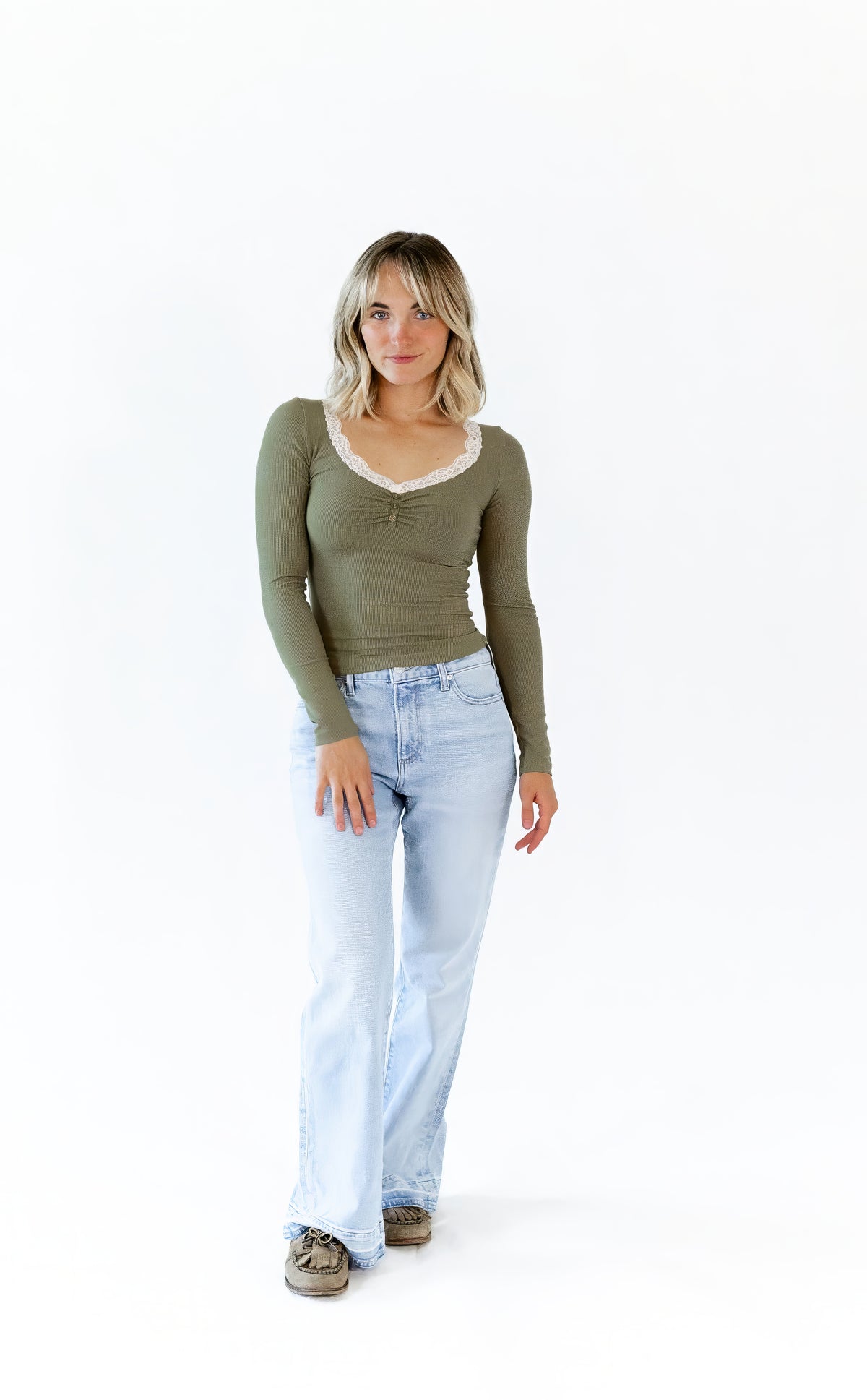 Mirian Lace Trim Top