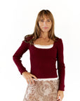 Mae Lace Trim Top