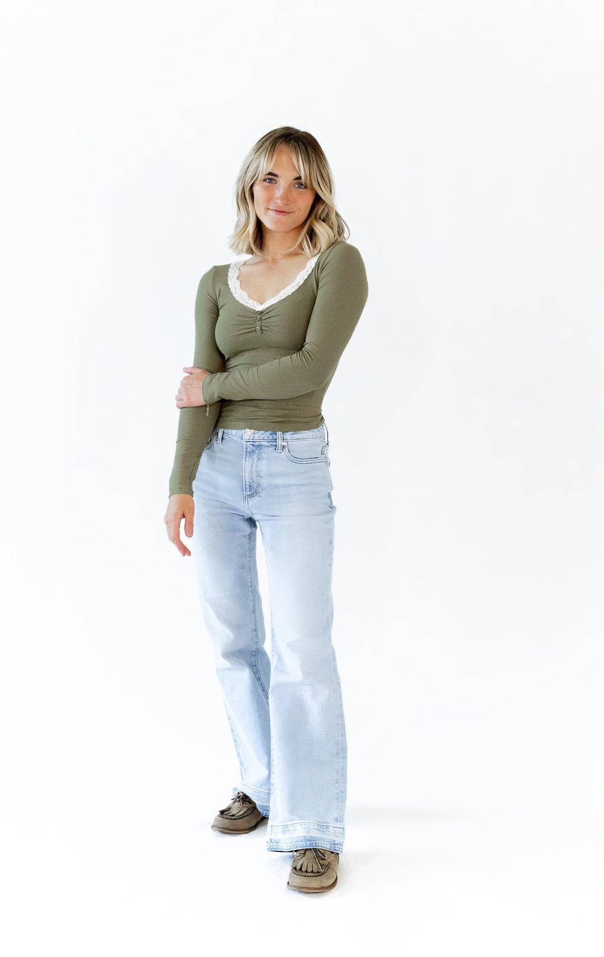 Mirian Lace Trim Top