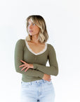 Mirian Lace Trim Top