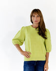 Vail Pom Pom Knit Top · Matcha