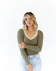Mirian Lace Trim Top