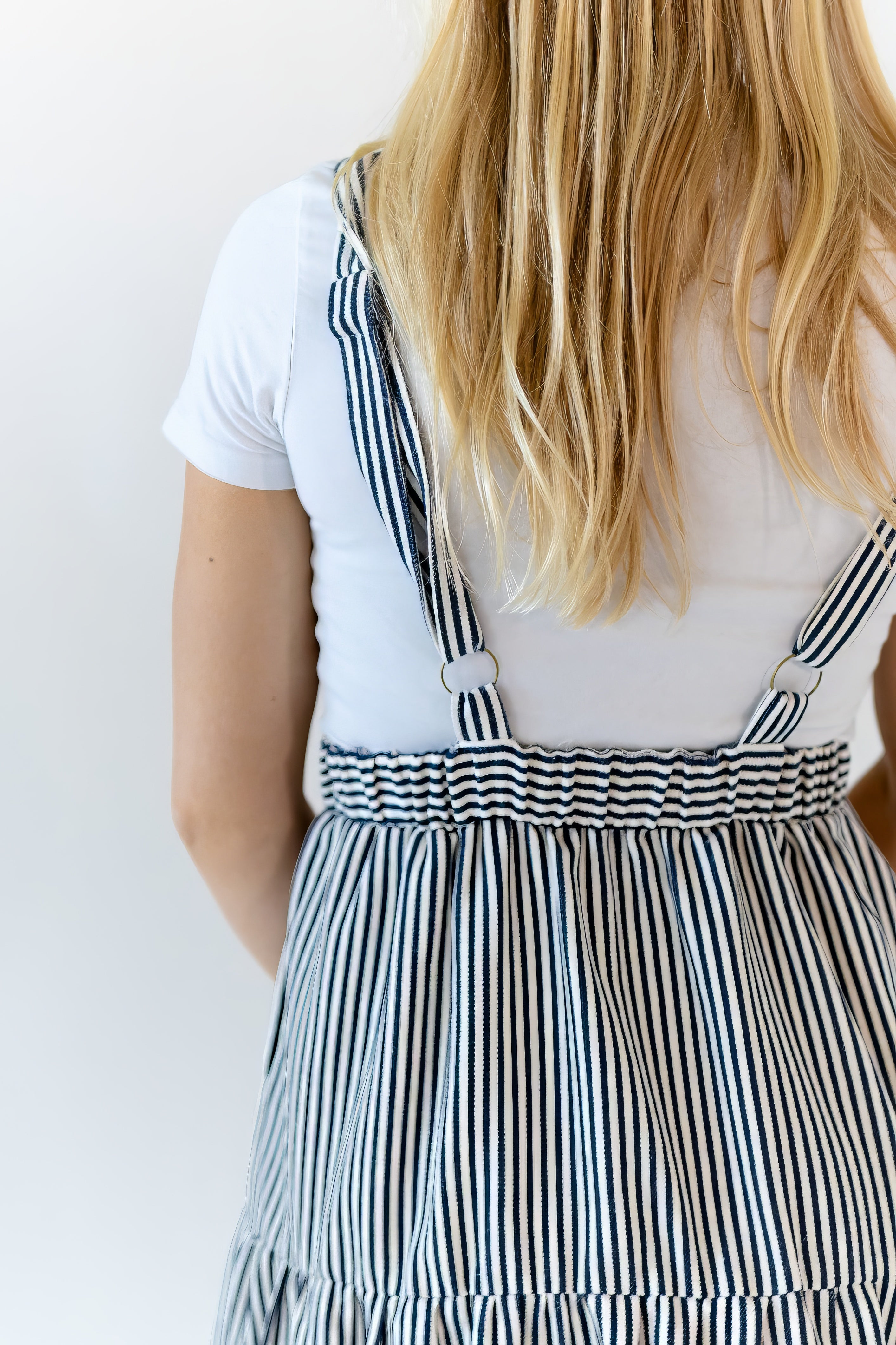 Felina Striped Overall Dress