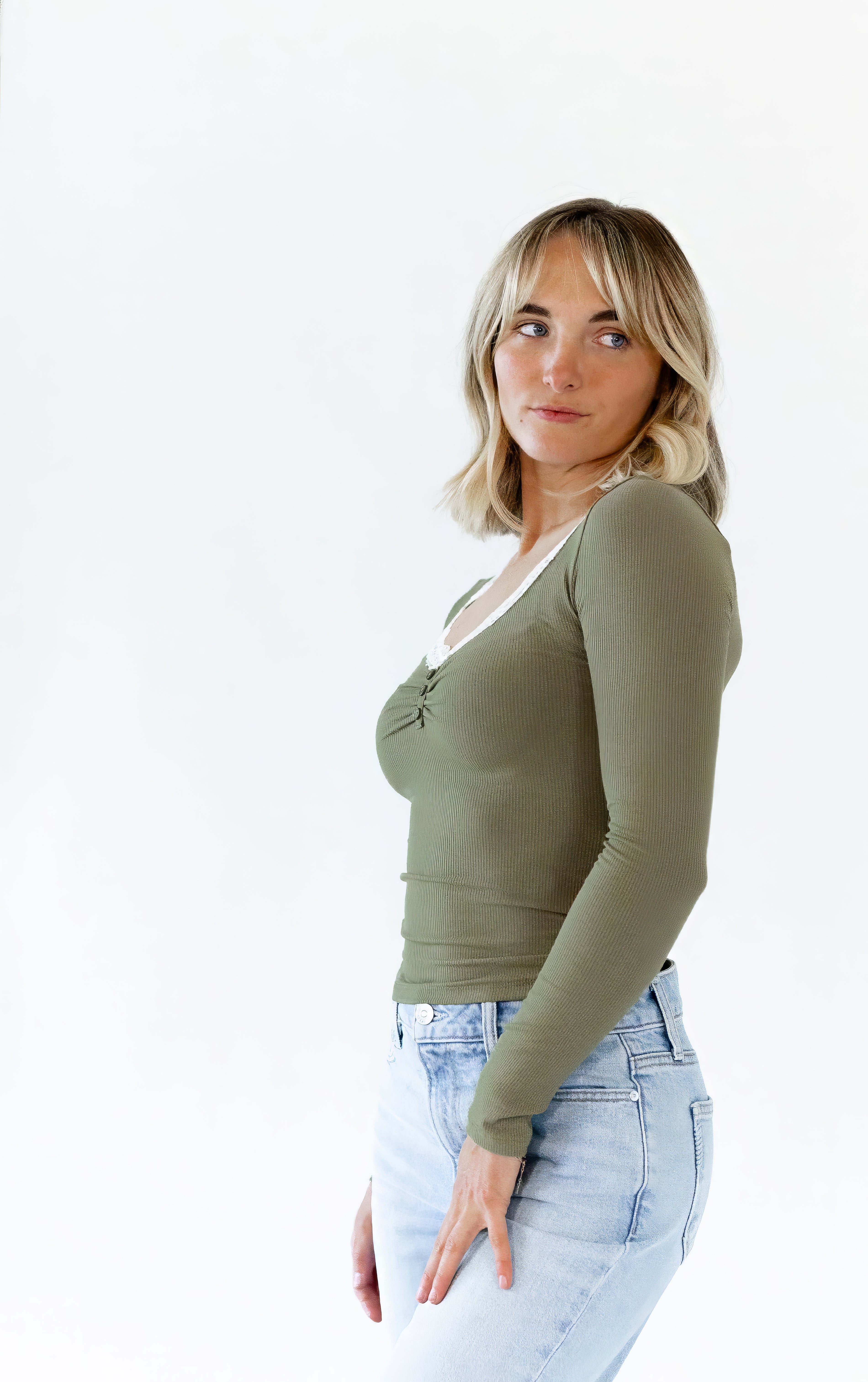 Mirian Lace Trim Top