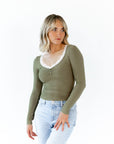 Mirian Lace Trim Top