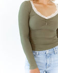 Mirian Lace Trim Top