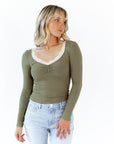 Mirian Lace Trim Top