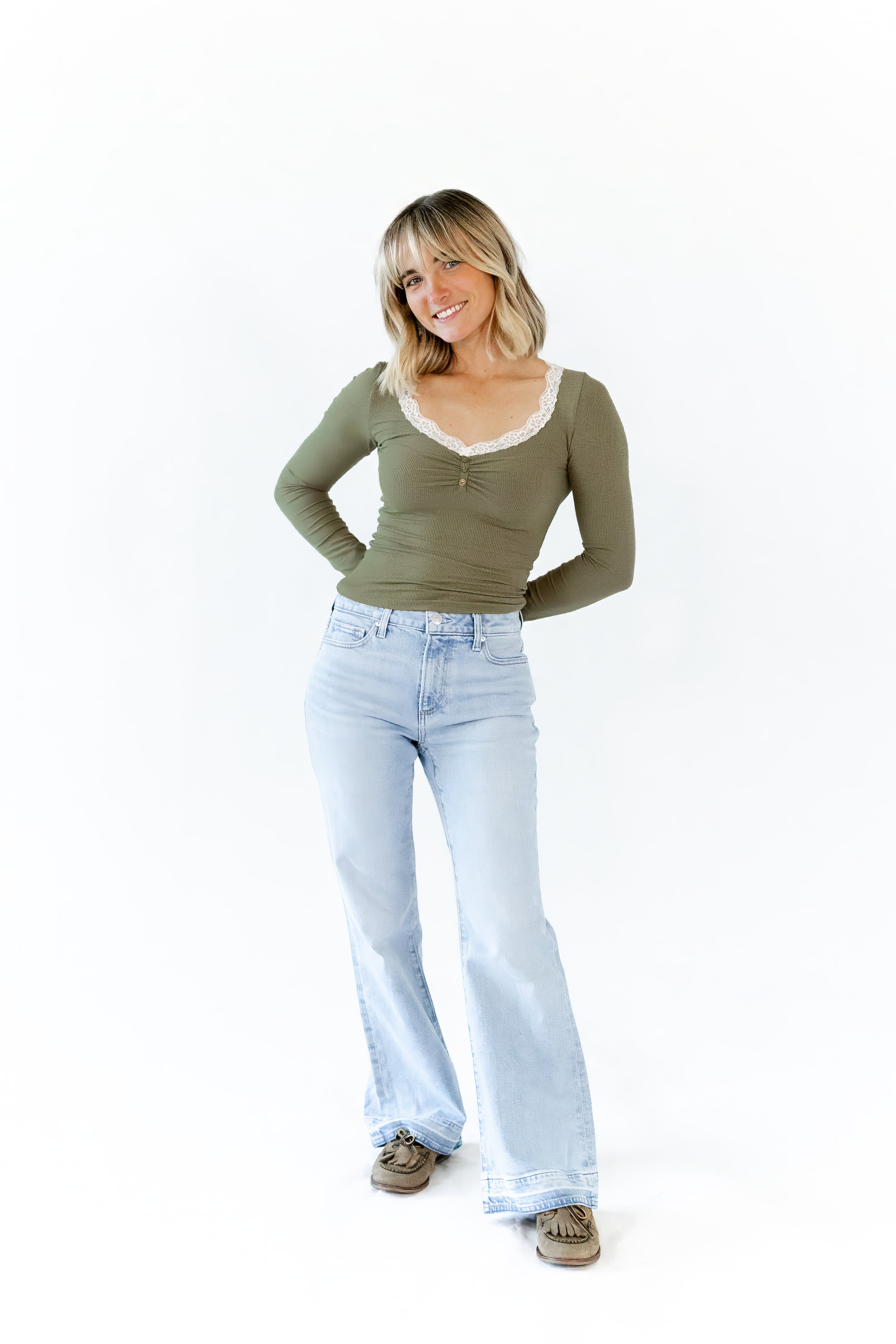 Mirian Lace Trim Top