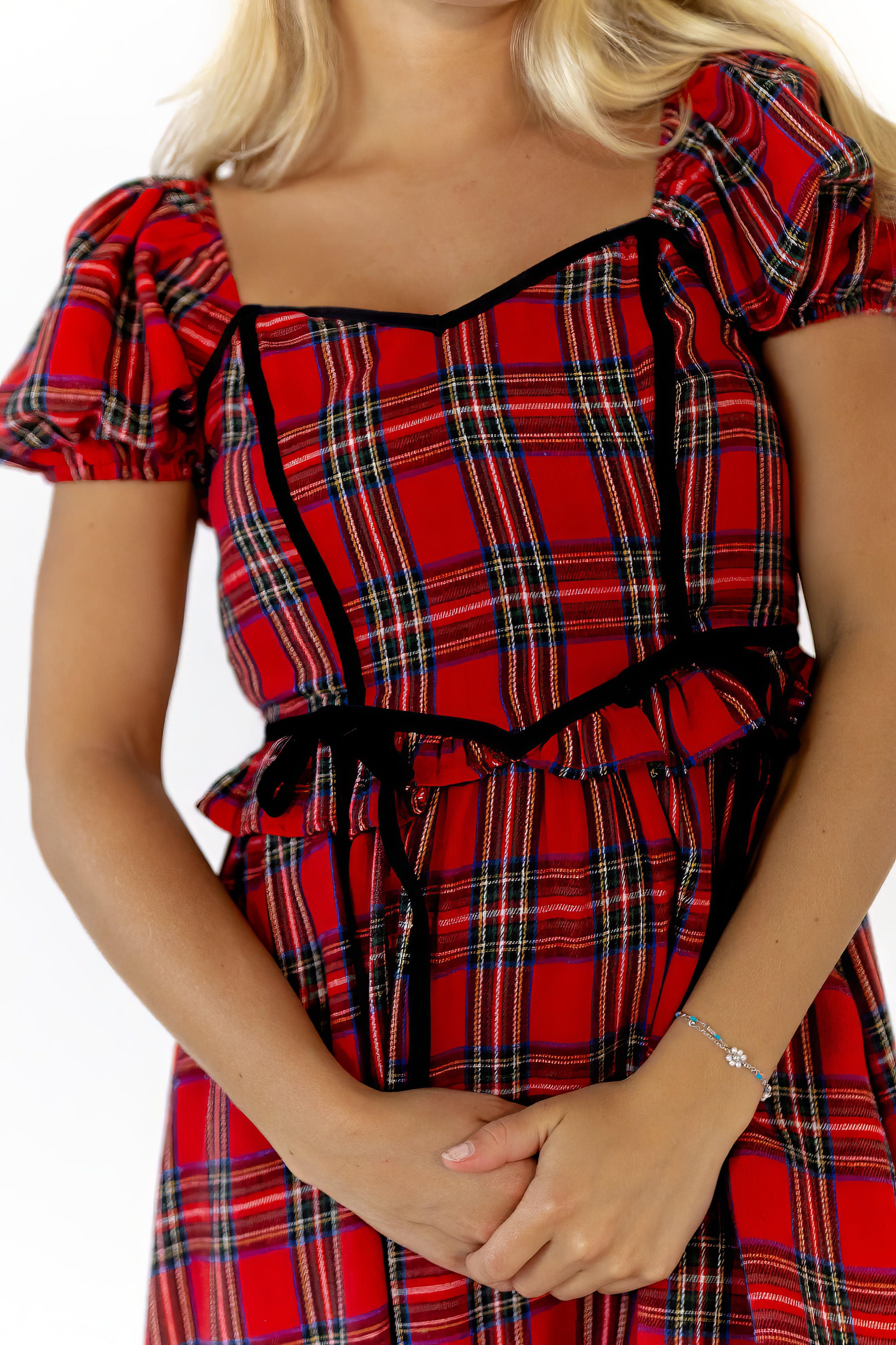 Jacques Plaid Midi Dress